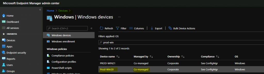 Device Configuration Workload Switch ConfigMgr Co-Management | SCCM - Fig.5