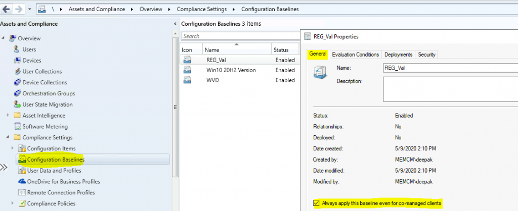 Device Configuration Workload Switch ConfigMgr Co-Management | SCCM