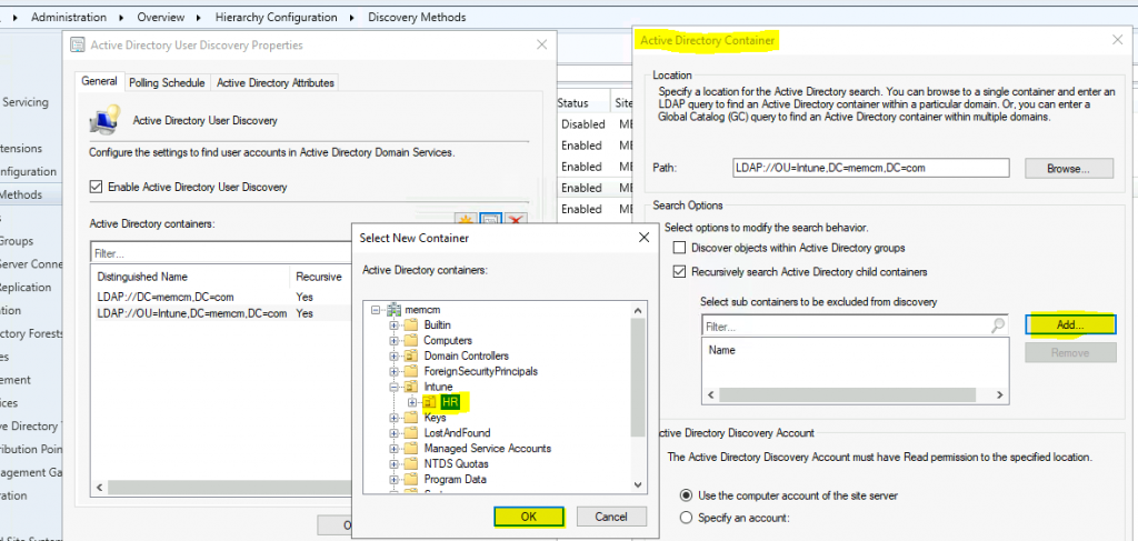 Enable SCCM Active Directory User Discovery | Exclude OU | ConfigMgr | Best Guide