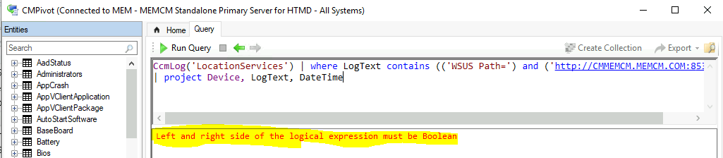 ConfigMgr CMPivot Query to Fetch WSUS Server Details of the Clients | SCCM