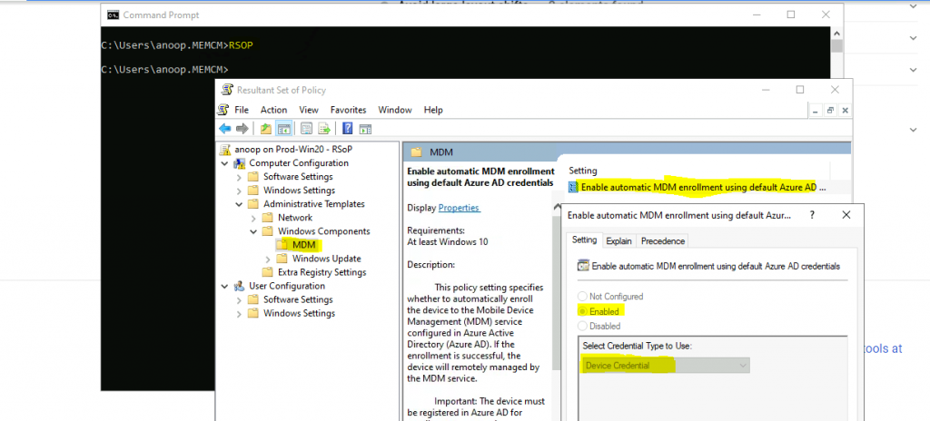 Windows 10 Intune Enrollment using Group Policy | Automatic Enrollment | WVD