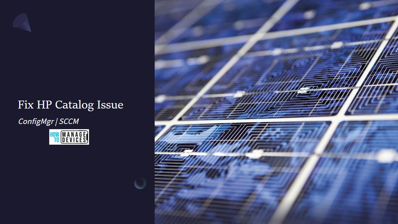 SCCM HP Catalog Issue