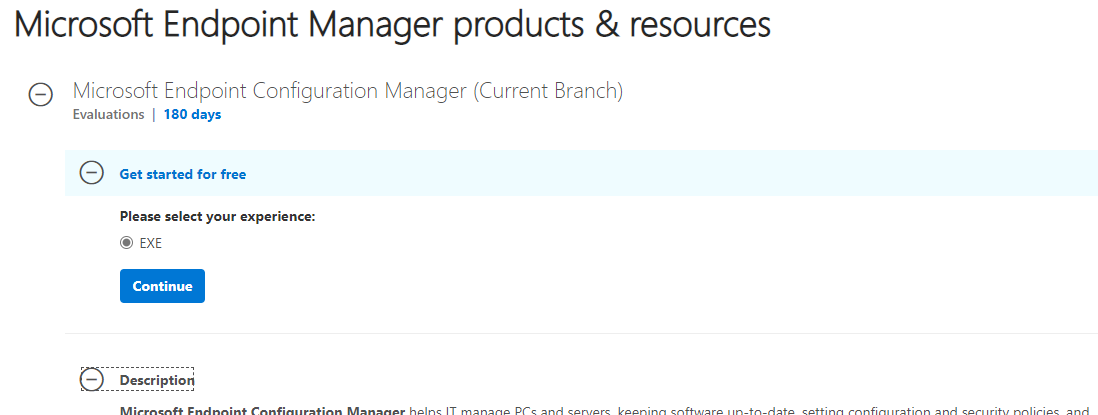 Download SCCM Baseline Version from Microsoft Evaluation Center Download SCCM Baseline Version from Microsoft Evaluation Center 