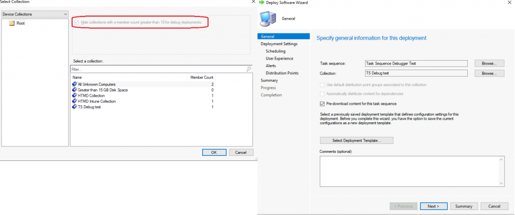 How to Troubleshoot ConfigMgr Task Sequence with Debug option | SCCM 2