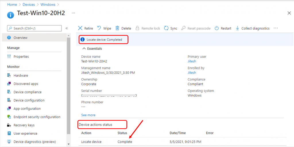 How to Locate Device with Intune 7 How to Locate Device with Intune - Fig.7