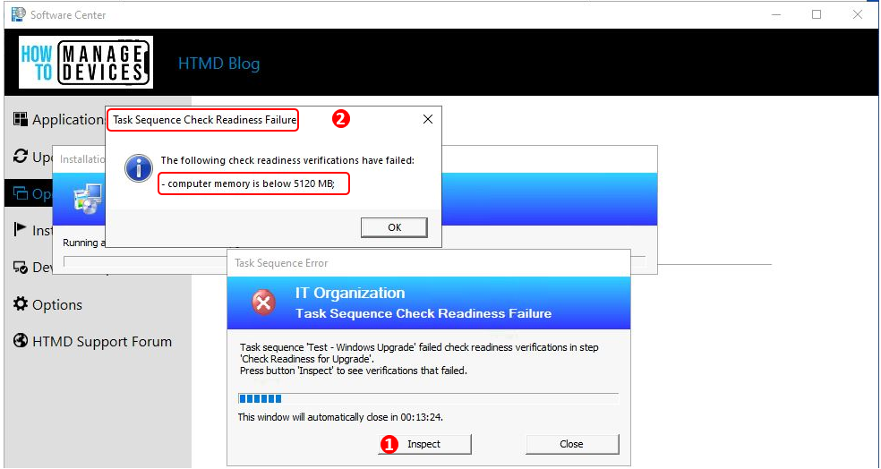 SCCM Task Sequence Check Readiness Failure | ConfigMgr