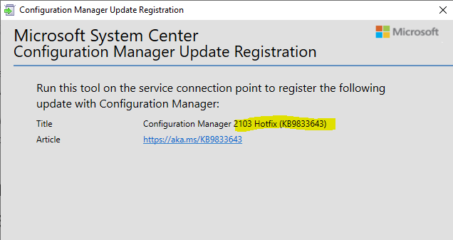 SCCM 2103 Hotfix List | ConfigMgr | Configuration Manager