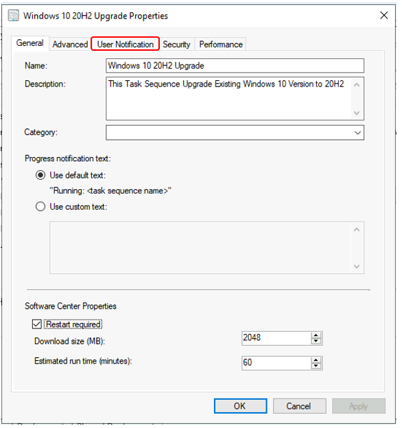 Custom Software Center User Notification for SCCM Task Sequence Deployment | ConfigMgr