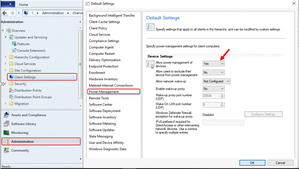 Configure Power Management in Configuration Manager | SCCM