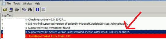 Sync issues with the WSUS 3.0 SP2 version of Windows Server Update Services | SCCM | ConfigMgr