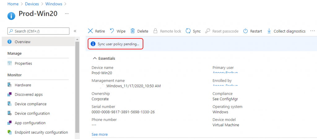 How to Remotely Run Device Actions for ConfigMgr device with Intune | Endpoint Manager