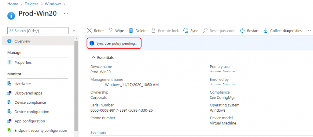How to Remotely Run Device Actions with Intune | Endpoint Manager 7 How to Remotely Run Device Actions for ConfigMgr device with Intune | Endpoint Manager