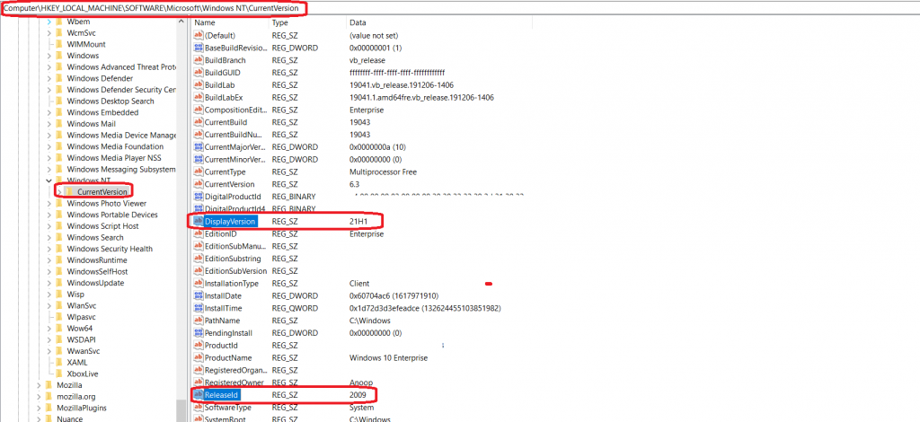 Windows 10 21H1 OS Version Appears Wrong 10.0.19041.928 in SCCM Console Operating Systems Node | ConfigMgr