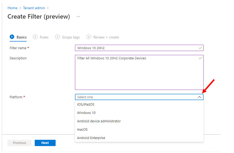 Intune Filters for Assigning Apps Policies and Profiles In Intune Portal