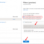 MEM Intune Filter Assignments