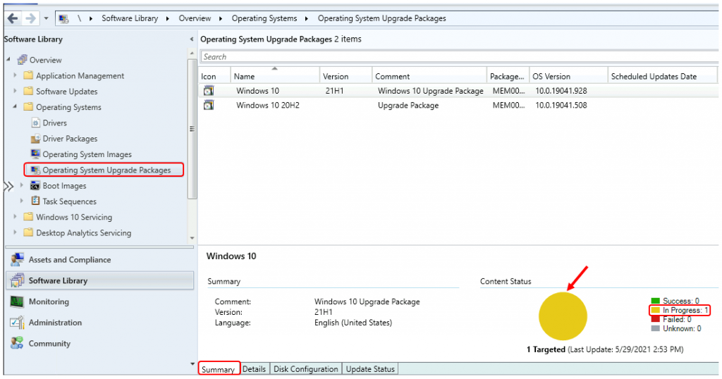 Windows 10 21H1 Upgrade Using SCCM Task Sequence | ConfigMgr