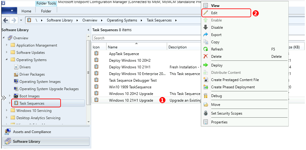 Windows 10 21H1 Upgrade Using SCCM Task Sequence | ConfigMgr | Best Guide 1