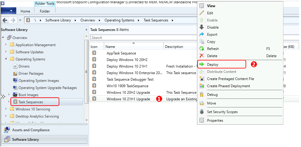 Windows 10 21H1 Upgrade Using SCCM Task Sequence | ConfigMgr