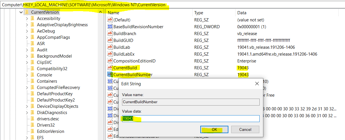 Windows 10 Version Numbers Build Numbers Major Minor Build Rev HTMD Blog