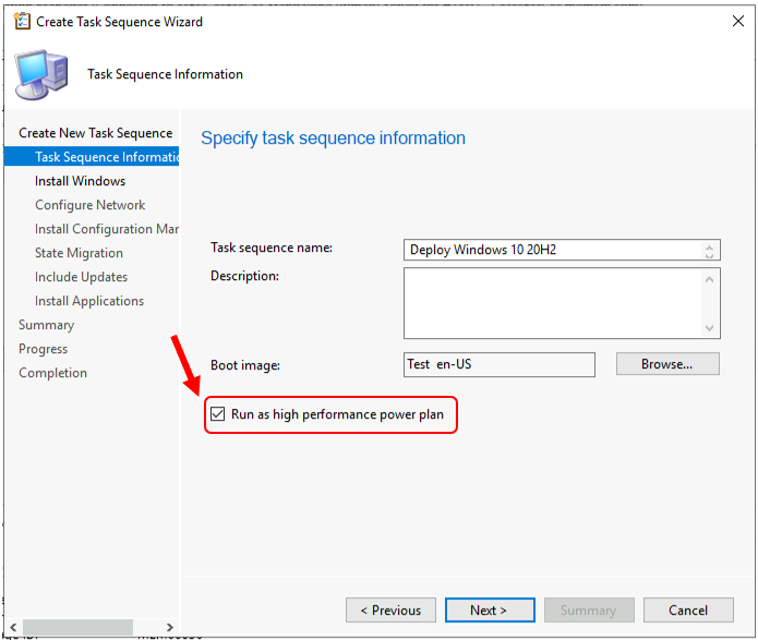 Easy Steps to Run SCCM Task Sequence with High Performance Power Plan | ConfigMgr - Fig.5