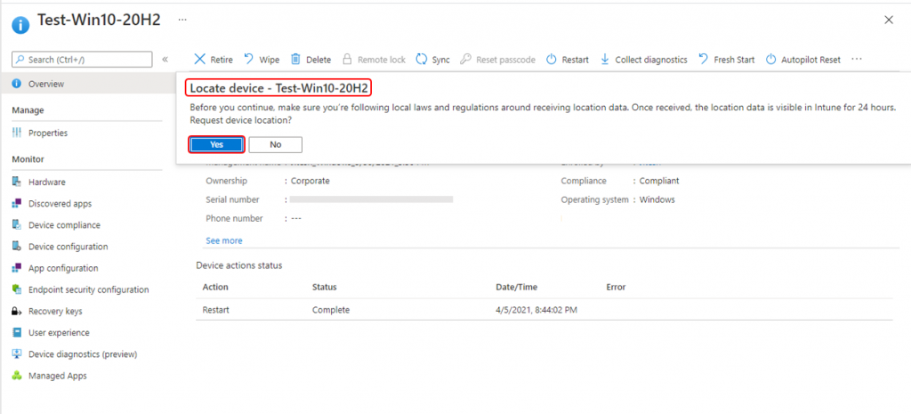 How to Locate Device with Intune 4 How to Locate Device with Intune - Fig.4