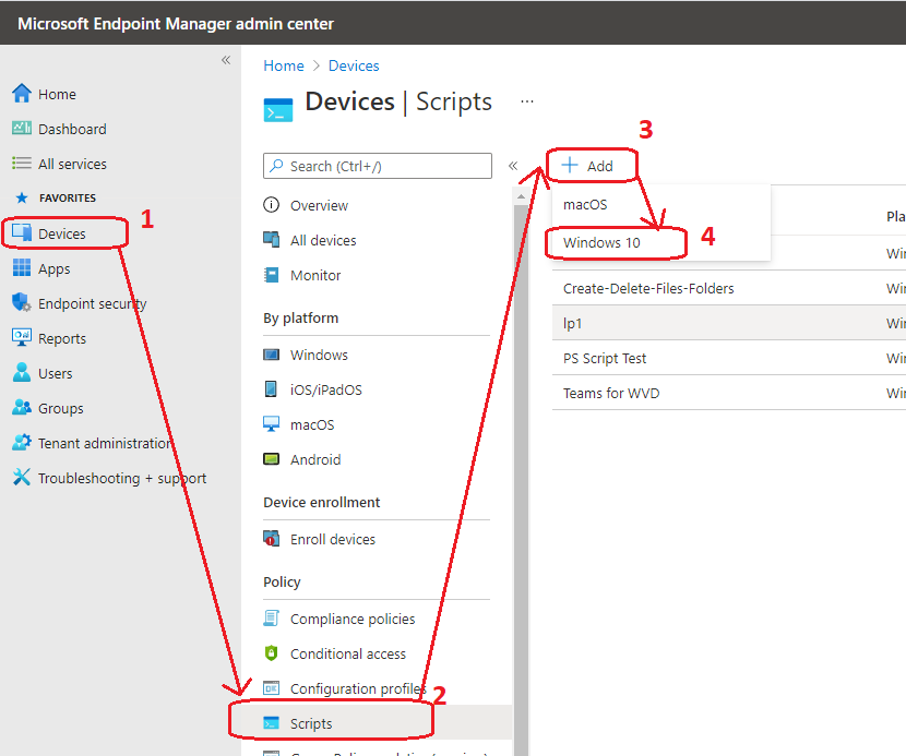 How to run Powershell scripts with a Service Account to access