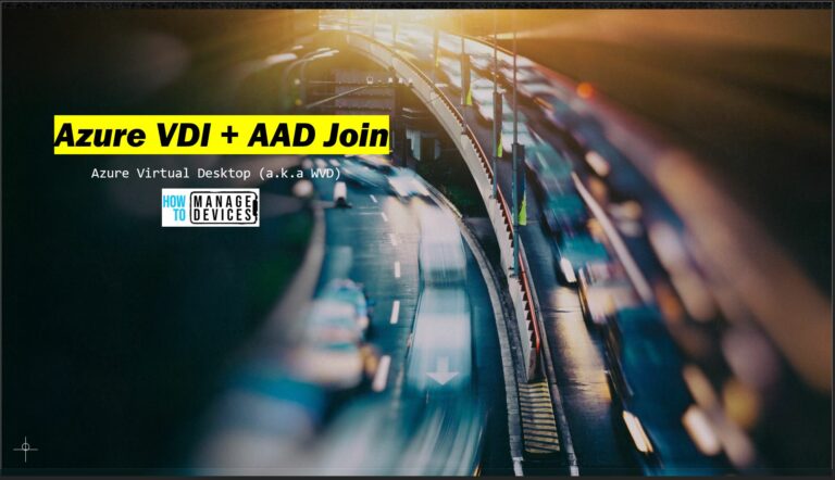 Azure Virtual Desktop Azure AD Join