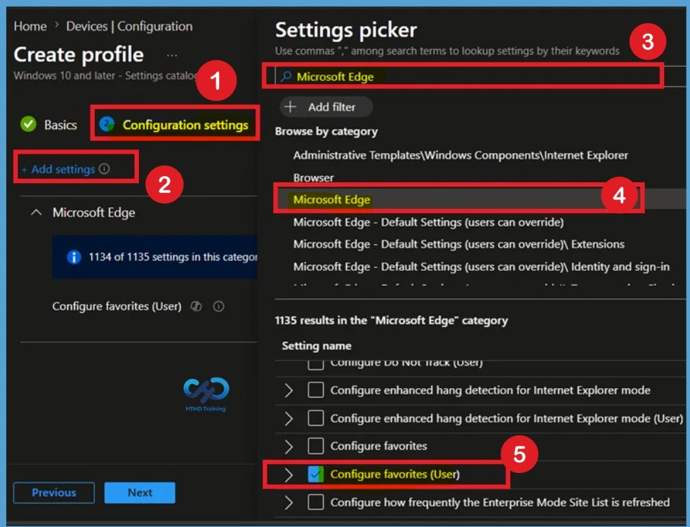 How to Configure Microsoft Edge Managed Favorites using Intune for Centralized Bookmark Management - Fig.4