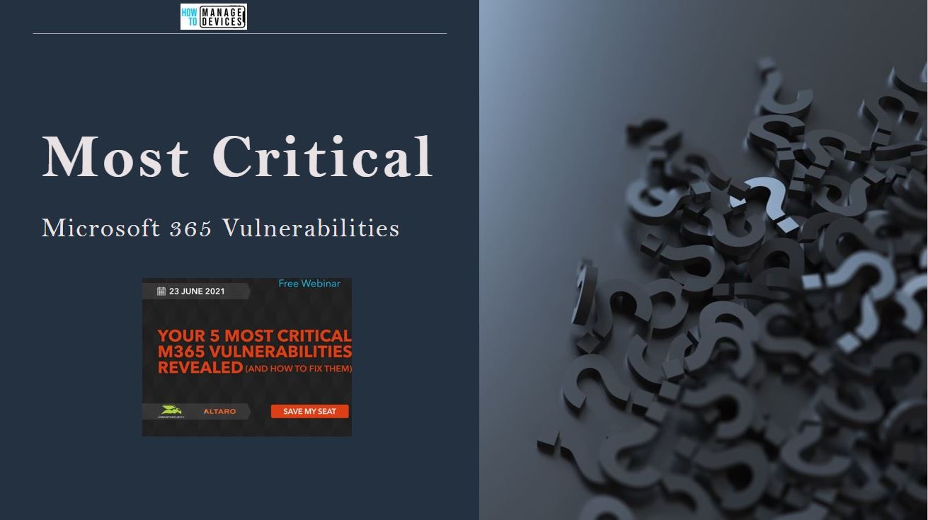 Fix 5 Most Critical Microsoft 365 Vulnerabilities