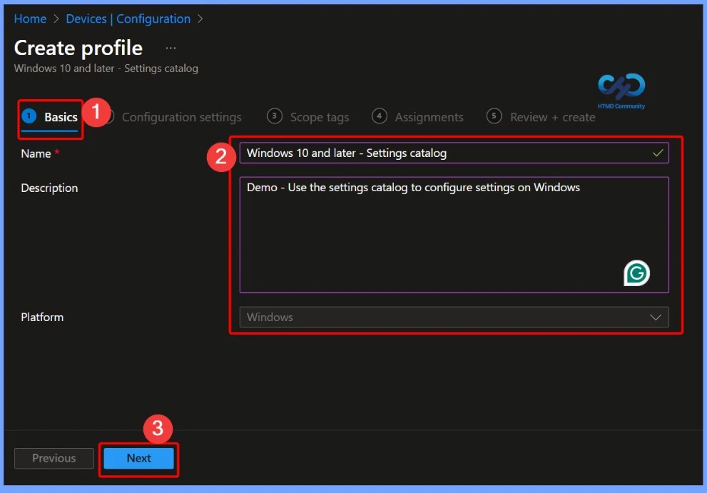 How to Create Intune Settings Catalog Policy 4