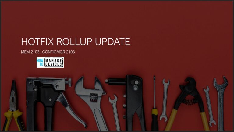 SCCM 2103 Hotfix Rollup Update KB10036164