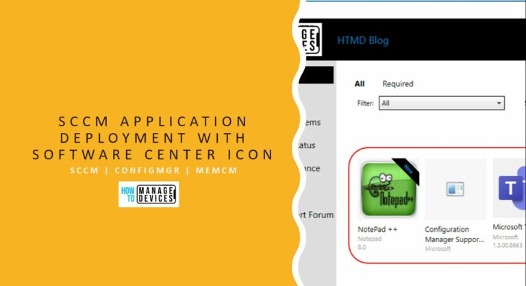 SCCM Application Deployment with Software Center Icon