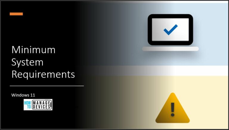 Windows 11 Minimum System Requirements