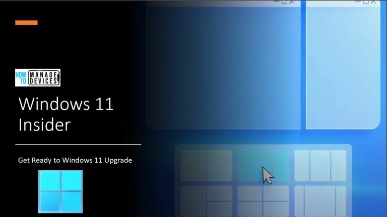 Windows 11 Upgrade Insider Program