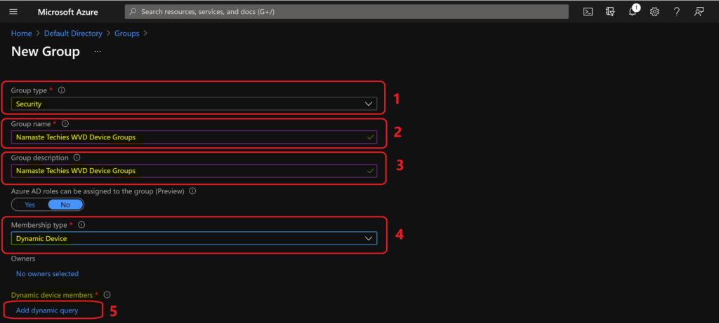 Azure AD Dynamic Device Group Using Display Name Property | Azure Virtual Desktop | VM Name