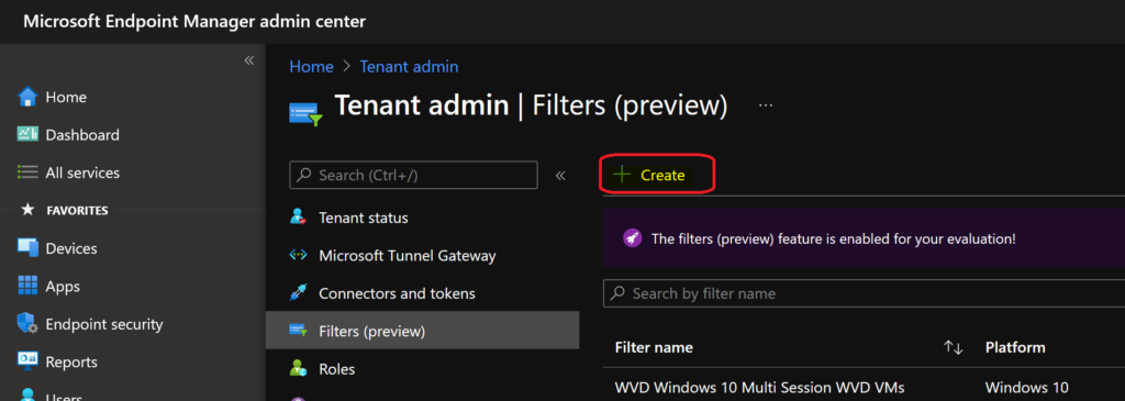 MEM Intune: Create Assignment Filters for Azure Virtual Desktop Single Session Windows 10 | AVD