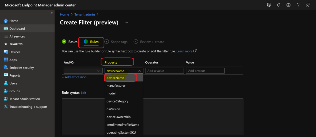 MEM Intune: Create Assignment Filters for Azure Virtual Desktop Single Session Windows 10 | AVD