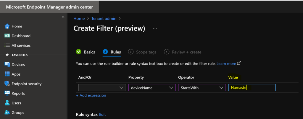 MEM Intune: Create Assignment Filters for Azure Virtual Desktop Single Session Windows 10 | AVD