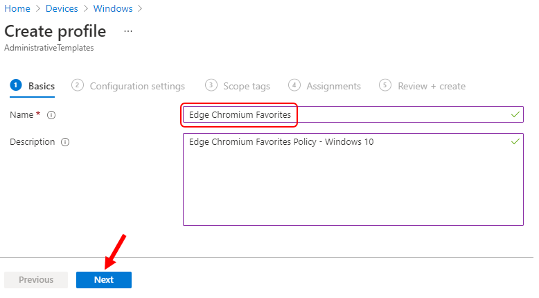 Configure Edge Chromium Favorites Using Intune | Endpoint Manager