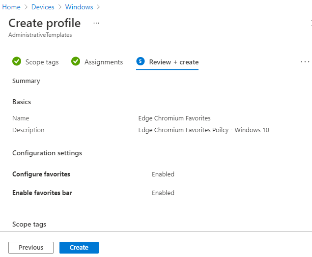 Configure Edge Chromium Favorites Using Intune | Endpoint Manager - Fig.9