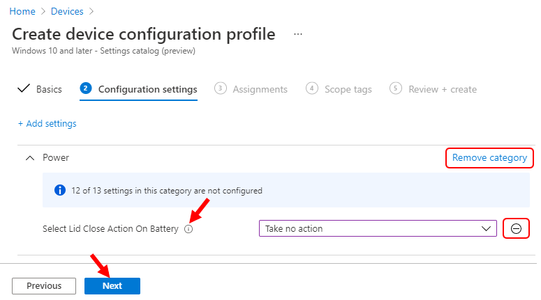 Create Intune Settings Catalog Policy - Fig.10