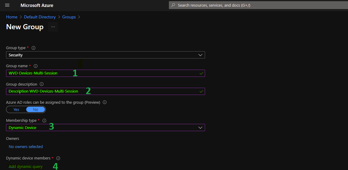 AVD Azure AD Dynamic Device Group For Windows 10 Multi-Session ...