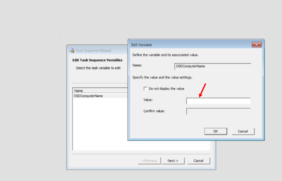 Edit Task Sequence Variable- SCCM OSD Computer Name Prompt In Task Sequence Deployment | ConfigMgr