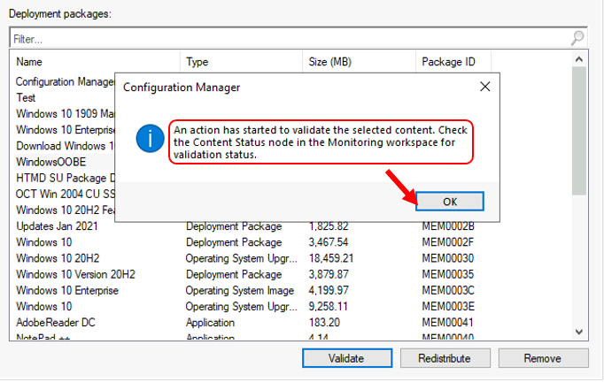 DP Content Validation Options in SCCM