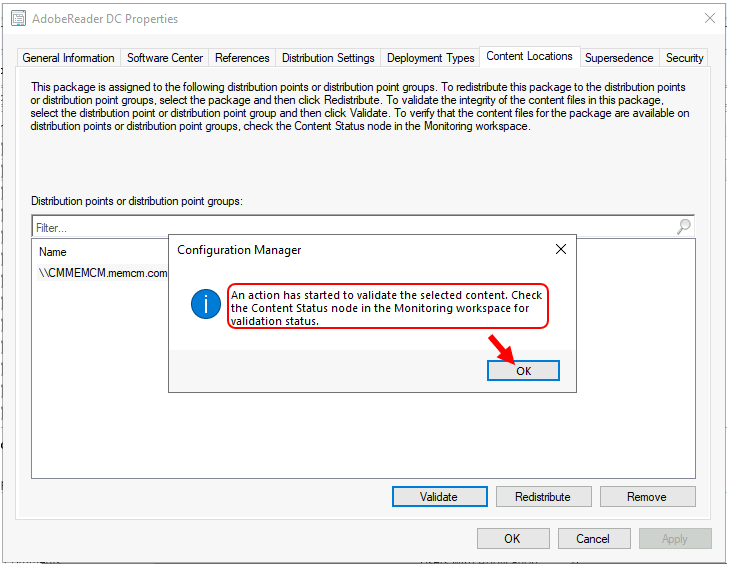 Content Validation in SCCM | Configuration Manager