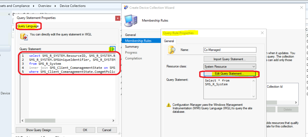 Create SCCM Collection for Co-Managed Devices