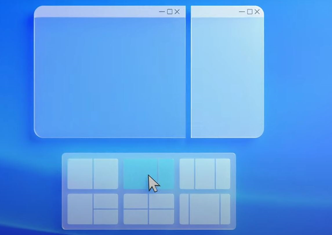 Windows 11 snap layouts
