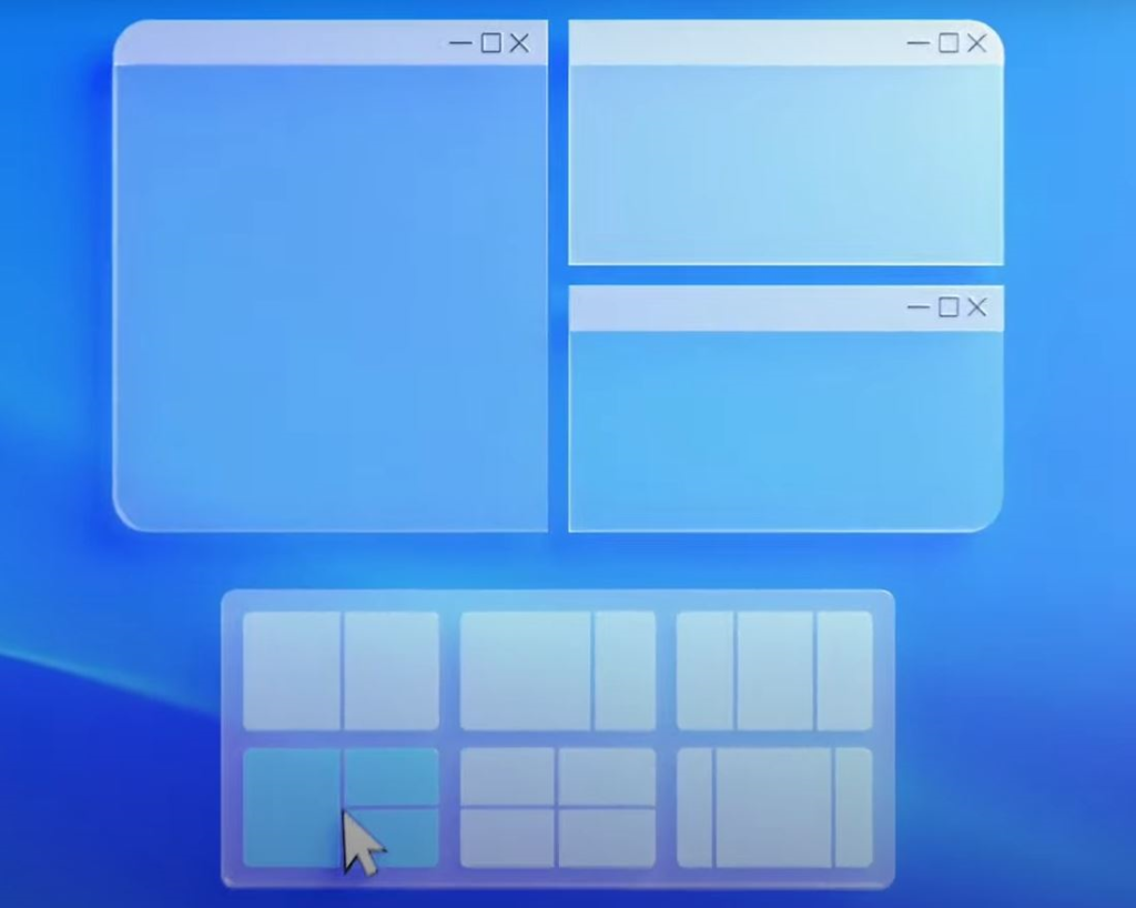 Windows 11 Snap Layouts New Feature | Six Layouts to Arrange Applications in Desktop 3