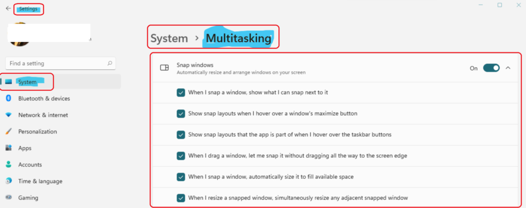 How to disable or enable Snap Layouts on Windows 11 Multitasking Options Easiest Option