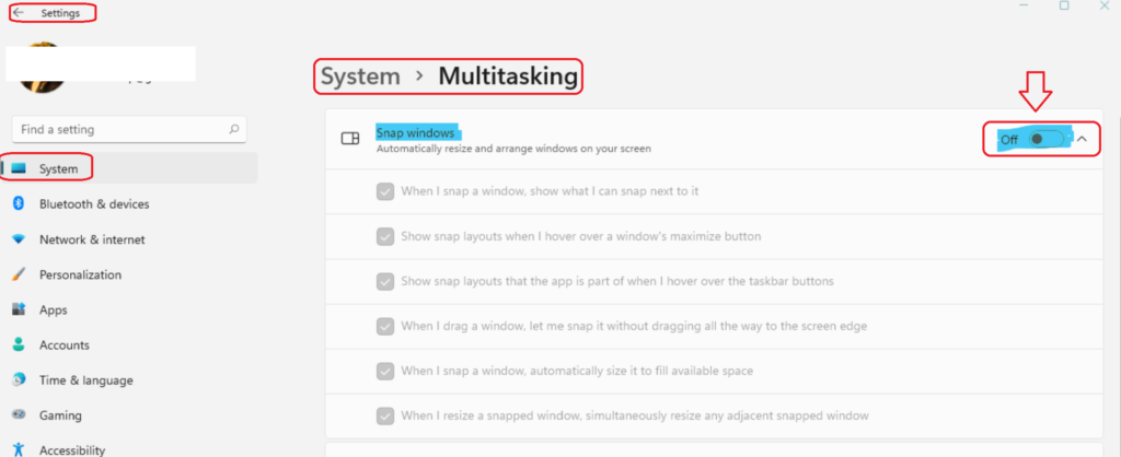 How to disable or enable Snap Layouts on Windows 11 Multitasking Options Easiest Option